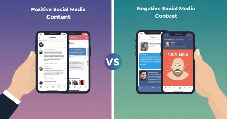 Comparison of positive and negative social media content for recruitment screening