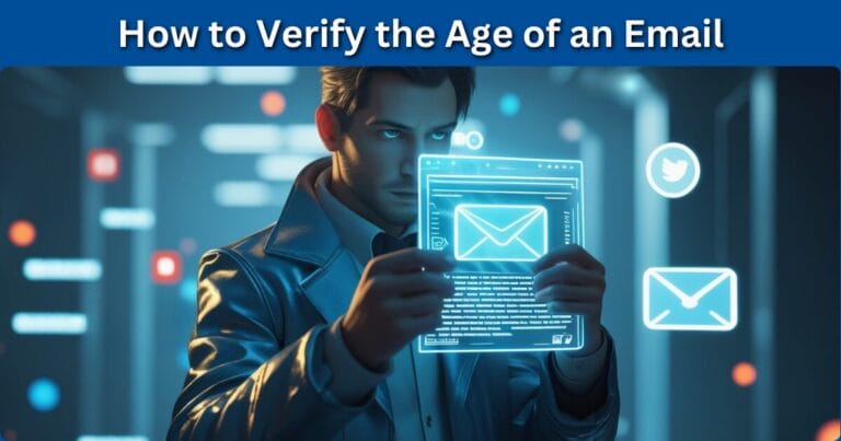 how to estimate the age of an email account